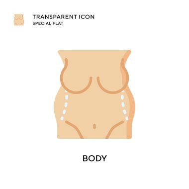 Vücut vektör simgesi. Düz çizim. EPS 10 vektörü.