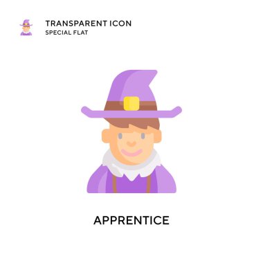 Çırak vektör simgesi. Düz çizim. EPS 10 vektörü.