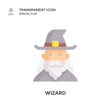 Büyücü vektör simgesi. Düz çizim. EPS 10 vektörü.