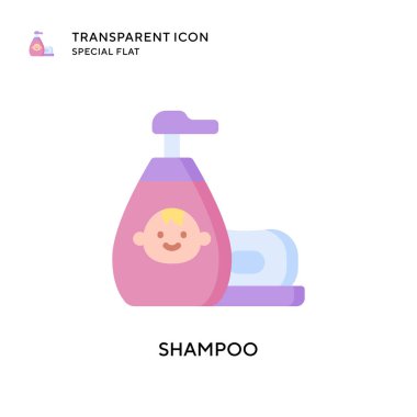 Şampuan vektör simgesi. Düz çizim. EPS 10 vektörü.