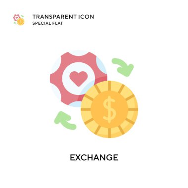 Vektör simgesini değiştir. Düz çizim. EPS 10 vektörü.