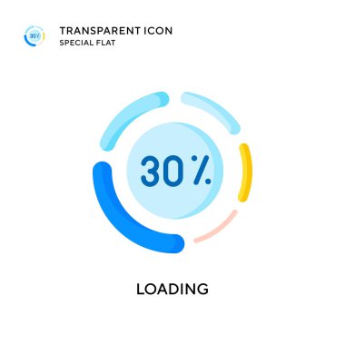 Vektör simgesi yükleniyor. Düz çizim. EPS 10 vektörü.