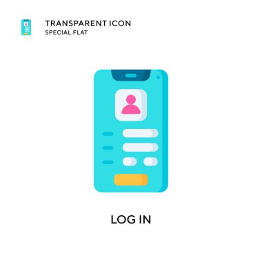 Vektör simgesini girin. Düz çizim. EPS 10 vektörü.