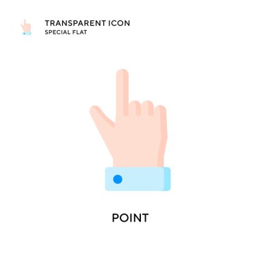 Nokta vektör simgesi. Düz çizim. EPS 10 vektörü.