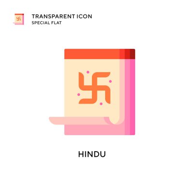 Hindu vektör simgesi. Düz çizim. EPS 10 vektörü.