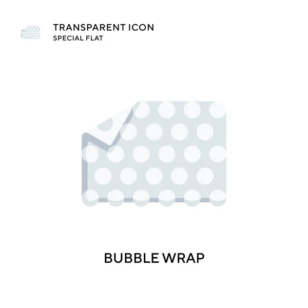 Bubble Wrap Vector Icoon Platte Stijl Illustratie Eps Vector — Stockvector