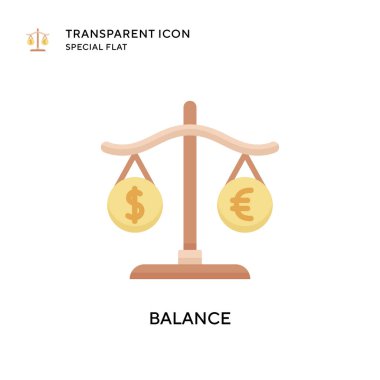 Denge vektör simgesi. Düz çizim. EPS 10 vektörü.