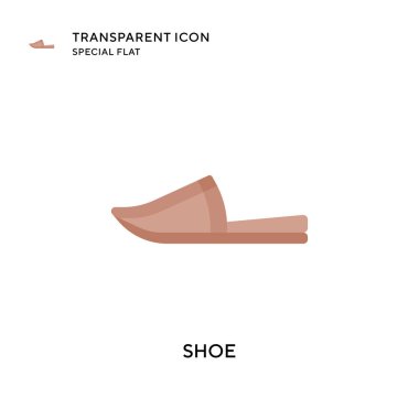 Ayakkabı vektör simgesi. Düz çizim. EPS 10 vektörü.