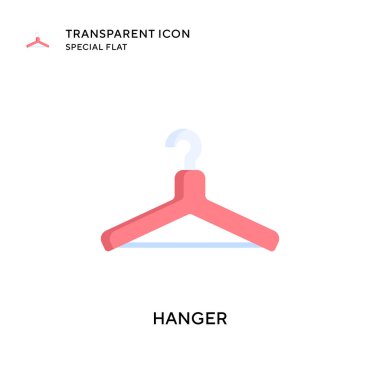 Askı vektör simgesi. Düz çizim. EPS 10 vektörü.