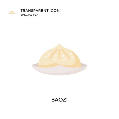 Baozi vektör simgesi. Düz çizim. EPS 10 vektörü.
