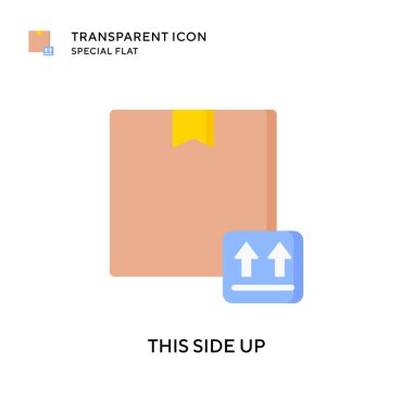 Bu kenar vektör simgesi. Düz çizim. EPS 10 vektörü.