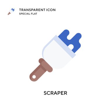 Kazıyıcı vektör simgesi. Düz çizim. EPS 10 vektörü.