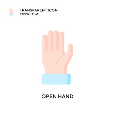 El vektör simgesini aç. Düz çizim. EPS 10 vektörü.