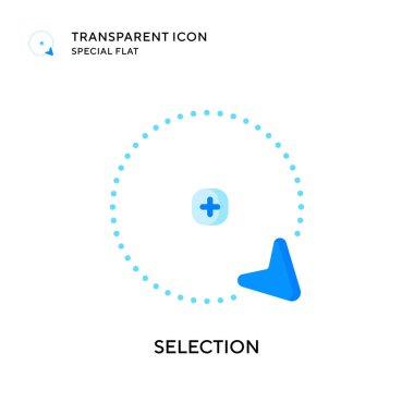 Seçim vektör simgesi. Düz çizim. EPS 10 vektörü.