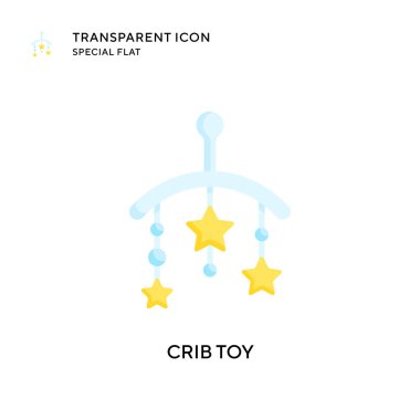 Beşik oyuncağı vektör simgesi. Düz çizim. EPS 10 vektörü.