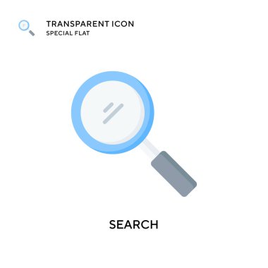 Arama vektör simgesi. Düz çizim. EPS 10 vektörü.