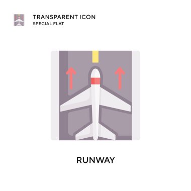 Pist vektör simgesi. Düz çizim. EPS 10 vektörü.