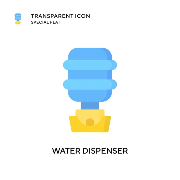 Wasserspender Vektor Symbol Flache Illustration Eps Vektor — Stockvektor