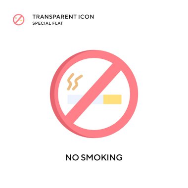 Dumanı tüten vektör simgesi yok. Düz çizim. EPS 10 vektörü.