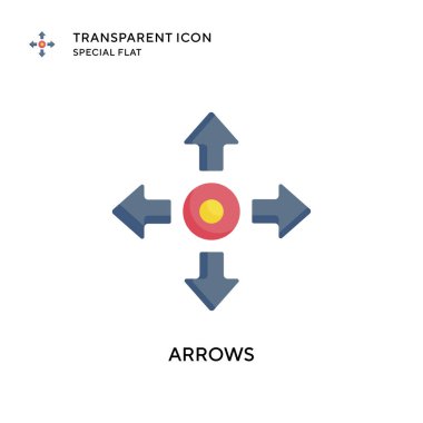 Ok vektör simgesi. Düz çizim. EPS 10 vektörü.