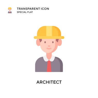 Mimari vektör simgesi. Düz çizim. EPS 10 vektörü.