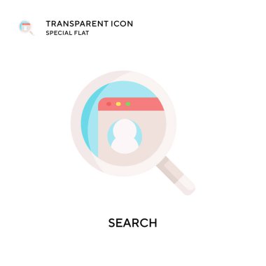 Arama vektör simgesi. Düz çizim. EPS 10 vektörü.