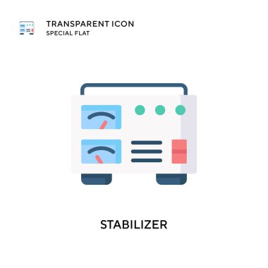 Dengeleyici vektör simgesi. Düz çizim. EPS 10 vektörü.