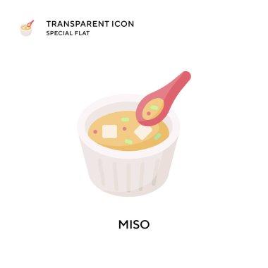 Miso vektör simgesi. Düz çizim. EPS 10 vektörü.
