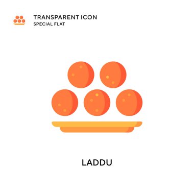 Laddu vektör simgesi. Düz çizim. EPS 10 vektörü.