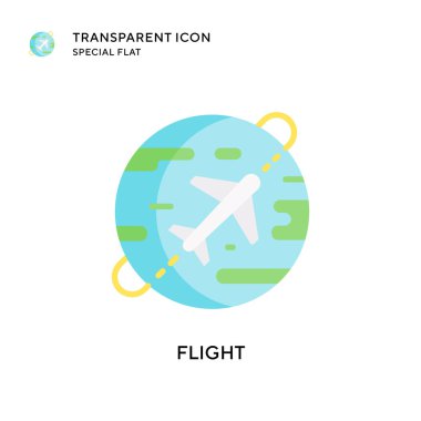 Uçuş vektör simgesi. Düz çizim. EPS 10 vektörü.