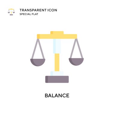 Denge vektör simgesi. Düz çizim. EPS 10 vektörü.