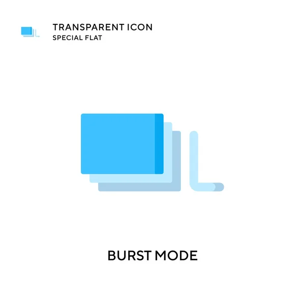 Burst Mode Vektorsymbol Flache Illustration Eps Vektor — Stockvektor