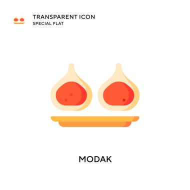 Modak vektör simgesi. Düz çizim. EPS 10 vektörü.