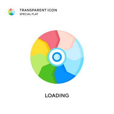 Vektör simgesi yükleniyor. Düz çizim. EPS 10 vektörü.