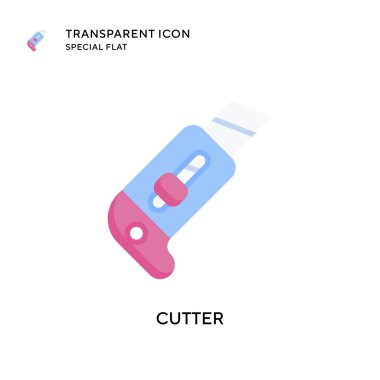 Kesici vektör simgesi. Düz çizim. EPS 10 vektörü.