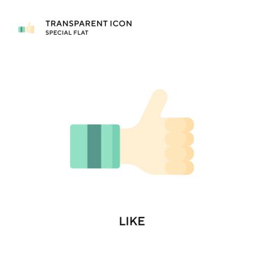 Vektör simgesi gibi. Düz çizim. EPS 10 vektörü.