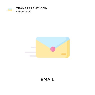 E- posta vektör simgesi. Düz çizim. EPS 10 vektörü.