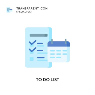 Liste vektör simgesi yapmak için. Düz çizim. EPS 10 vektörü.