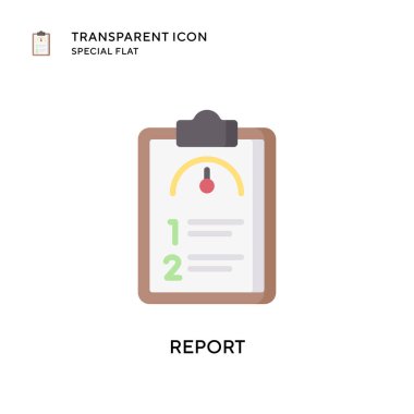 Vektör simgesini rapor et. Düz çizim. EPS 10 vektörü.