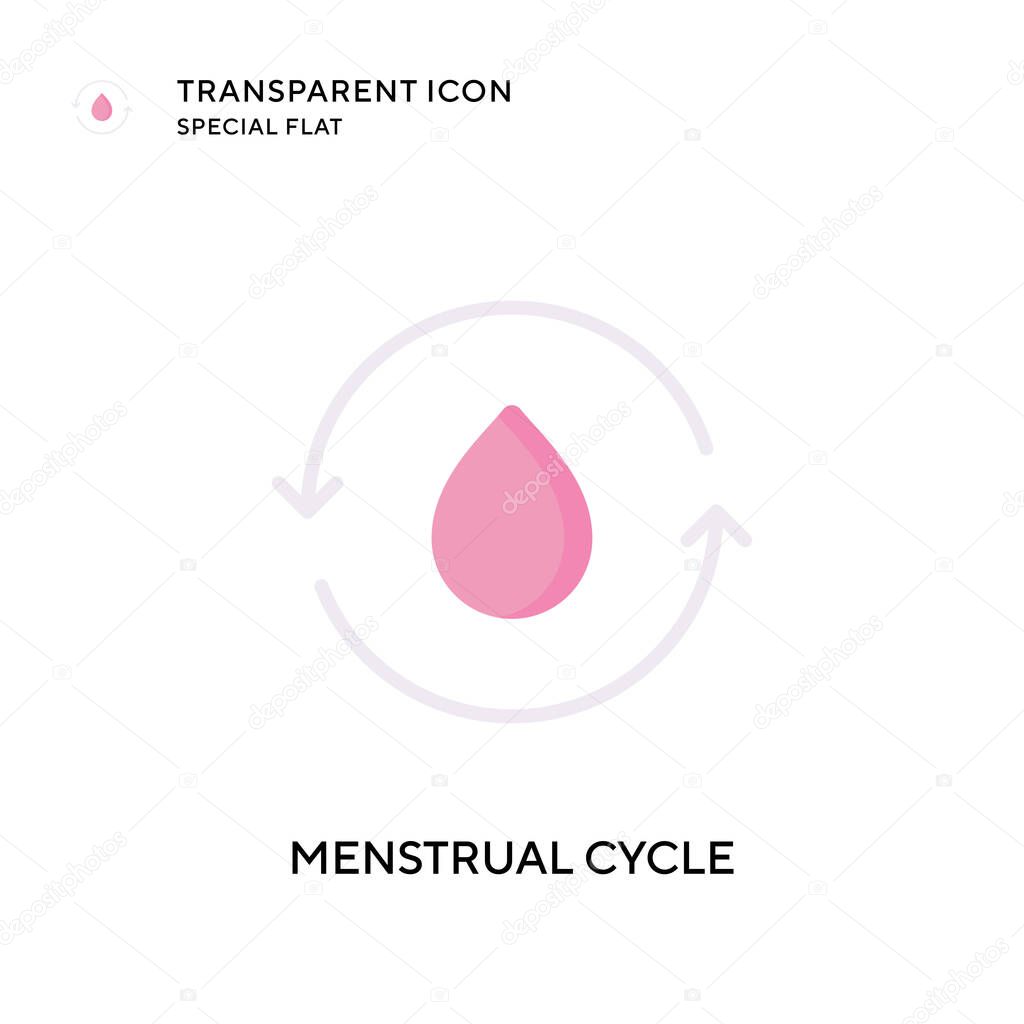 Menstrual cycle vector icon. Flat style illustration. EPS 10 vector.