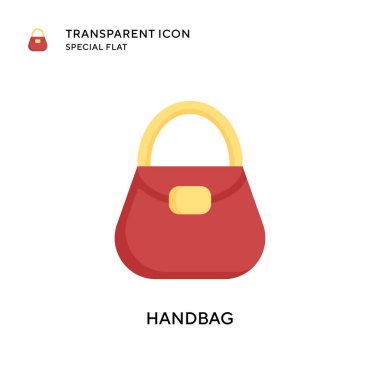 Çanta vektör simgesi. Düz çizim. EPS 10 vektörü.