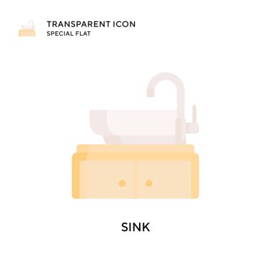 Batırma vektör simgesi. Düz çizim. EPS 10 vektörü.