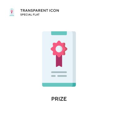 Ödül vektör simgesi. Düz çizim. EPS 10 vektörü.