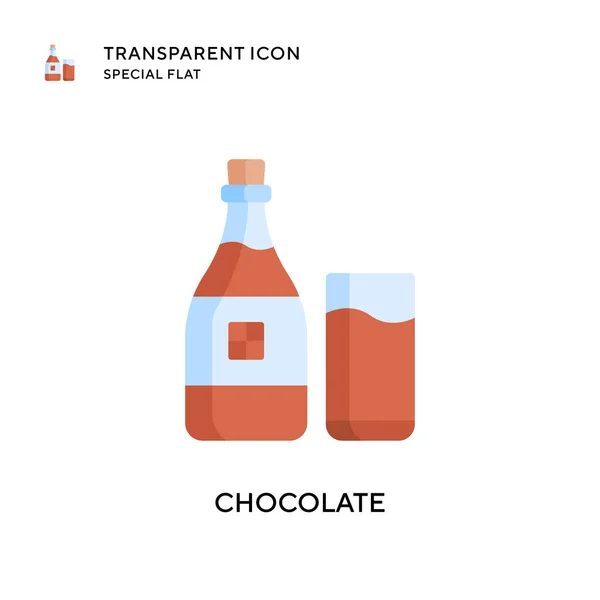 Chocolade Vectoricoon Platte Stijl Illustratie Eps Vector — Stockvector