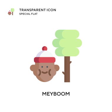 Meyboom vektör simgesi. Düz çizim. EPS 10 vektörü.