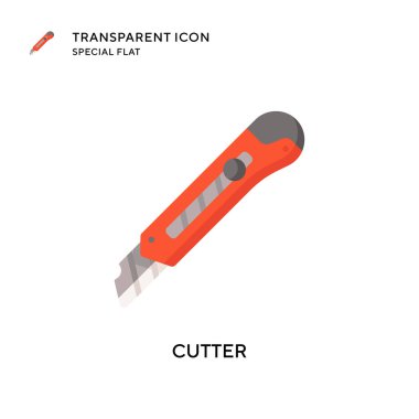 Kesici vektör simgesi. Düz çizim. EPS 10 vektörü.