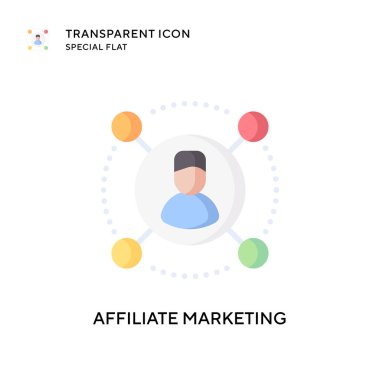 Ortak pazarlama vektör simgesi. Düz çizim. EPS 10 vektörü.