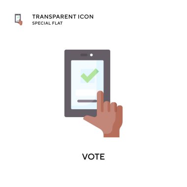 Oylama vektör simgesi. Düz çizim. EPS 10 vektörü.