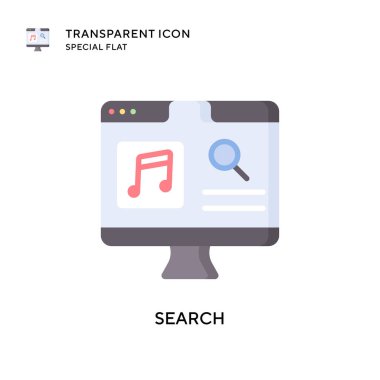 Arama vektör simgesi. Düz çizim. EPS 10 vektörü.