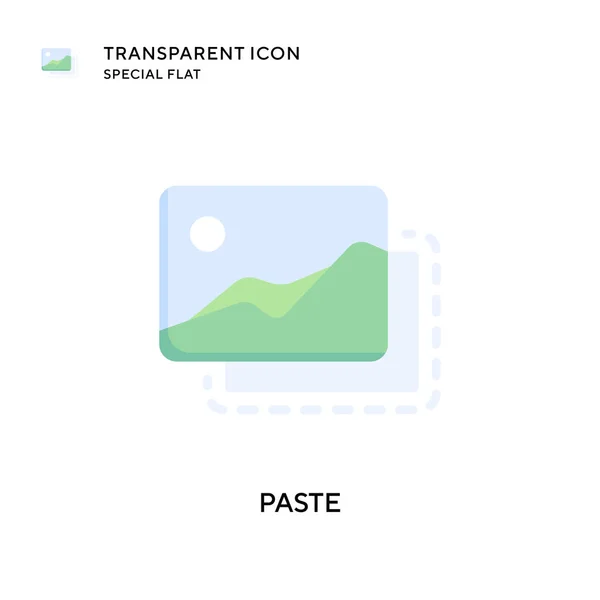 Paste Vector Icon Flat Style Illustration Eps Vector — Stock Vector